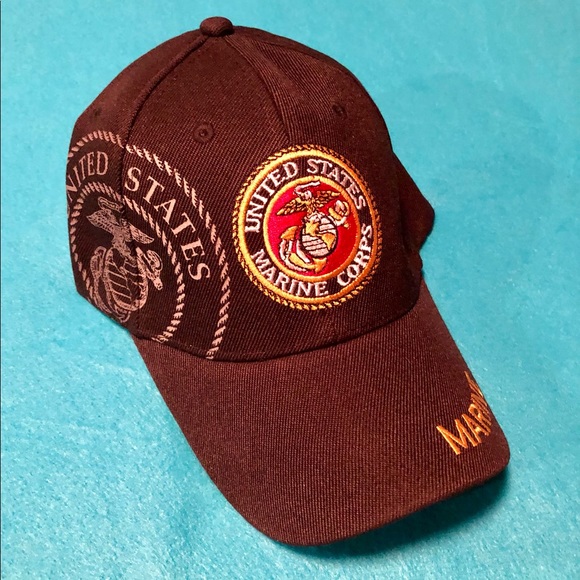 2 United States Marine Corps Ball Cap (1 Black & 1 Tan) - Picture 2 of 3
